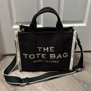 Marc Jacobs Black and Cream Tote Bag